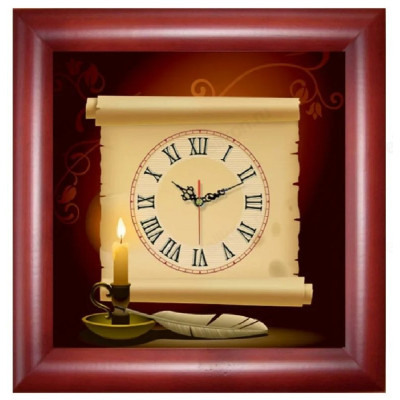 Часы настенные Тройка 81862837, дерево, коричневые