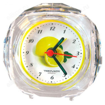 Будильник ТРОЙКА БЭМ-02.011, прозрвчный