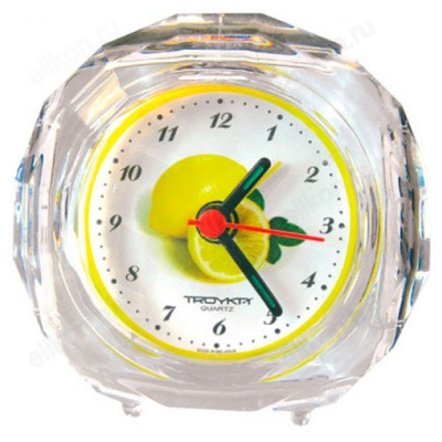 Будильник ТРОЙКА БЭМ-02.011, прозрвчный