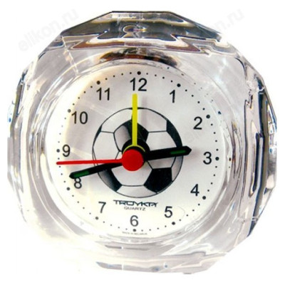 Будильник ТРОЙКА БЭМ-02.017, прозрачный