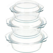 Набор посуды для СВЧ 3 предм (1л+1.5л+2л) Набор посуды для СВЧ 3 предм (1л+1.5л+2л)