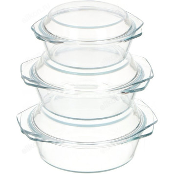 159021 набор посуды для СВЧ 3 предм (1л+1.5л+2л)