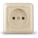 Розетка наружная 1-ая UNIVersal Олимп 0896 сосна