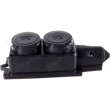 Колодка 2-ая однофазная UNIVersal КОМПАКТ 1788 черный