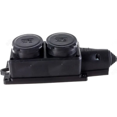 Колодка 2-ая однофазная UNIVersal КОМПАКТ 1788 черный