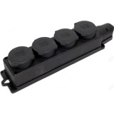 Колодка 4-ая однофазная UNIVersal КОМПАКТ 2231 черный