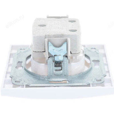 Розетка встраиваемая 1-ая UNIVersal Бриллиант 7625 белый-3