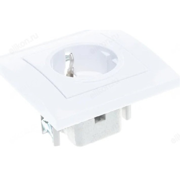 Розетка встраиваемая 1-ая UNIVersal Бриллиант 7625 белый-5