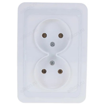 Розетка встраиваемая UNIVersal Валери В0102 белый