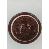 Пиала керамика 11см Коричневый орнамент