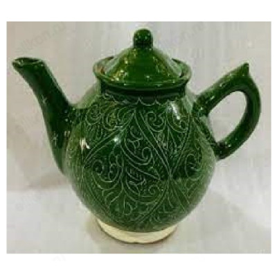 Чайник заварочный керамика 1л Нефритовый орнамент