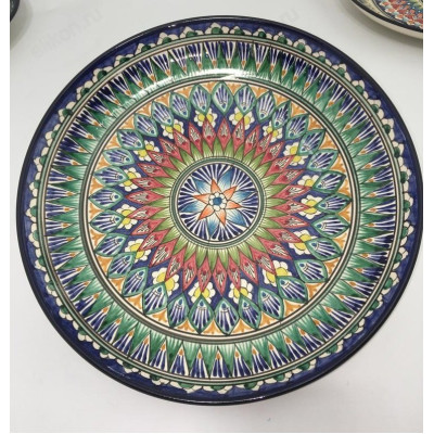 Блюдо 38см Восточные узоры, лаган Мехроб-1