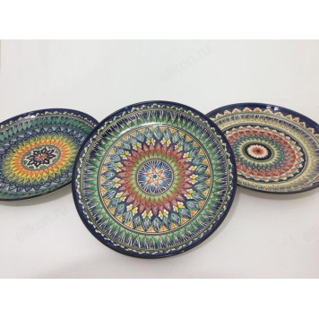 Блюдо 38см Восточные узоры, лаган Мехроб