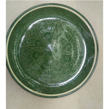 Блюдо 38см Нефритовый орнамент, лаган