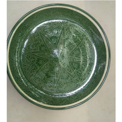 Блюдо 38см Нефритовый орнамент, лаган