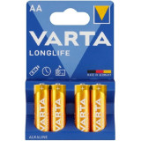 Батарейка пальчиковая AA/LR6 щелочная Varta Long Life 4106