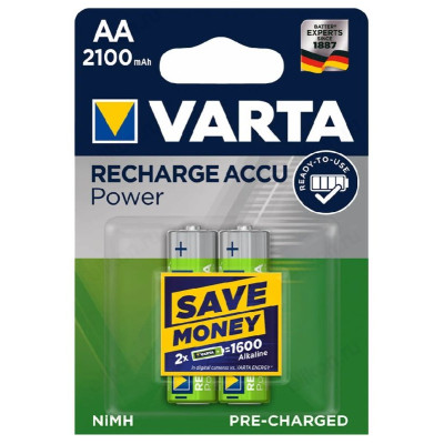 Аккумулятор Varta АА Ready2Use 2100, 1,2 V, 2100 mAh