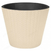 Горшок для цветов VELVET d160мм 1,6л бежевый 221602827/01