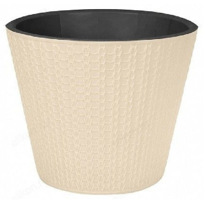 Горшок для цветов VELVET d160мм 1,6л бежевый 221602827/01