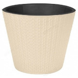 Горшок для цветов VELVET d200мм 4л бежевый 221602927/01