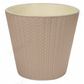 Горшок для цветов VELVET D230мм 5л бежеый