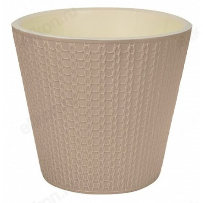 Горшок для цветов VELVET D230мм 5л бежеый