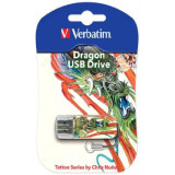 Память USB 16GB Verbatim Mini Tattoo Edition Dragon