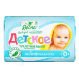 Мыло туалетное Весна Детское нейтральное 90г 927-002