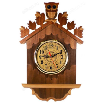 Часы настенные Весна СЧК-84, дерево, коричневые