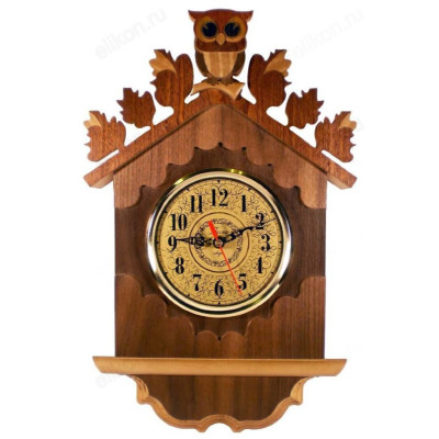 Часы настенные Весна СЧК-84, дерево, коричневые