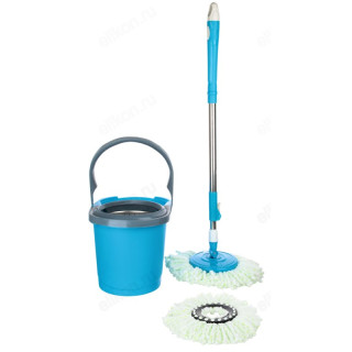 Ведро со шваброй VETTA 407-032 отжим пластик