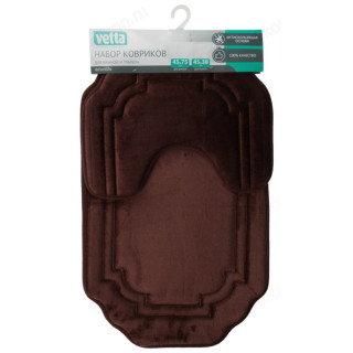 Коврик для ванной и туалета 2шт  VETTA 462-696-4