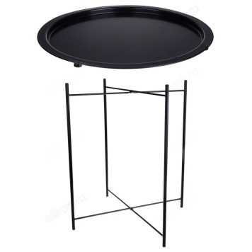 Столик-поднос 2в1 VETTA d47х50см 465-012 черный-1
