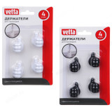 Держатели для проводов VETTA самоклеящиеся 639-036