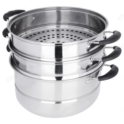 Мантоварка стальная 822-107 28см/3ярус/инд-1