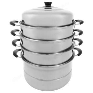 Мантоварка стальная 822-129 30см/4ярус/инд