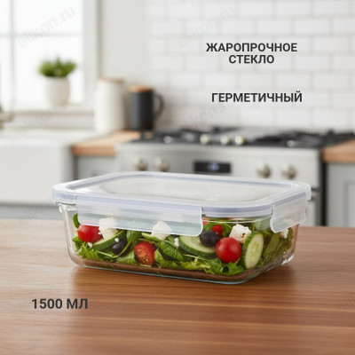 Контейнер с защелками VETTA 1500мл 825-040