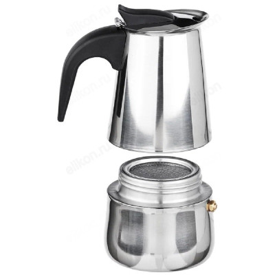 Кофеварка гейзерная VETTA 850-130 400 мл сталь-2