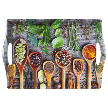 Поднос пластик VETTA Специи 39*27*4,3см 862-394-1