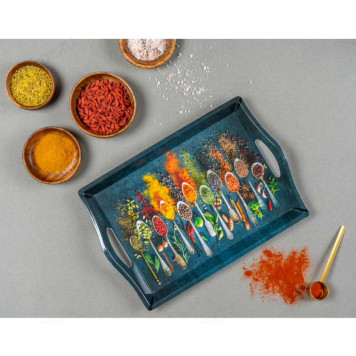 Поднос пластик VETTA Специи 39*27*4,3см 862-394-3