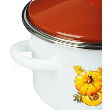 Кастрюля эмаль VETTA Осенняя романтика 18см 894-013-2