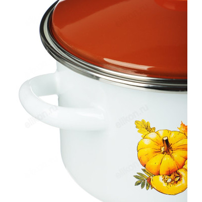 Кастрюля эмаль VETTA Осенняя романтика 18см 894-013-2