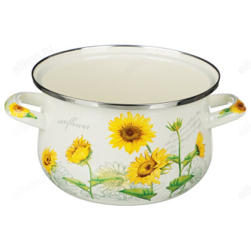 Кастрюля эмаль VETTA Подсолнухи 2,0л 894-521-4