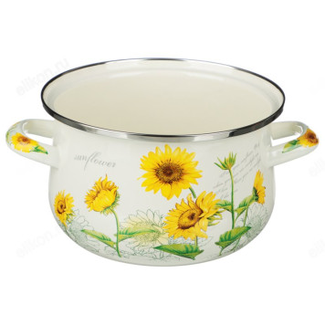 Кастрюля эмаль VETTA Подсолнухи 3,6л 894-522-4