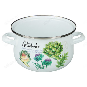 Кастрюля эмаль VETTA Артишок 3,6л 22см 894-526-3