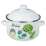 Кастрюля эмаль VETTA Артишок 5,0л 24см 894-527