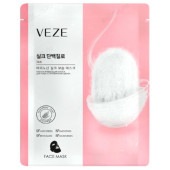 Маска для лица тканевая с протеинами шелка VEZE FZ30007 25г