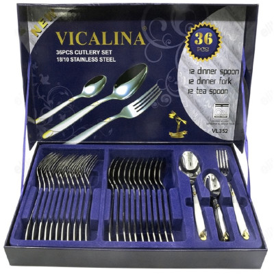 Набор столовых приборов VIKALINA VL-352 36шт.