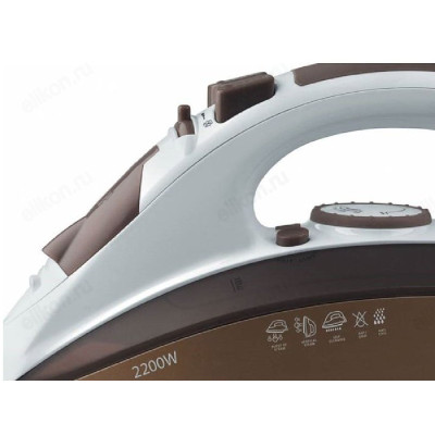 Утюг VITEK-1201, 2400 Вт, керамика, коричневый-4