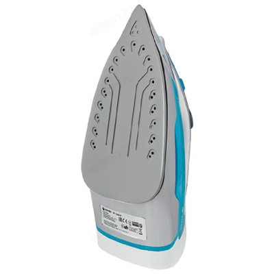 Утюг VITEK-1258, 2400 Вт, керамика, голубой / белый / серый-1